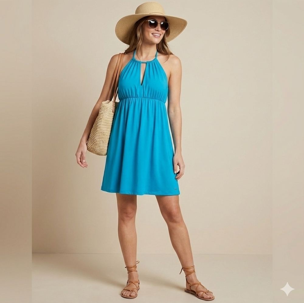 LA VIE EN ROSE - Halter Cover-Up